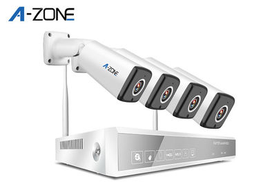 Çin IP66 Su Geçirmez Kablosuz CCTV Kamera Seti Kaydedici ile 4 Kanal Nvr Kamera Sistemi Tedarikçi